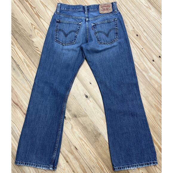 Vtg Y2K Levi's 527 Low Rise Bootcut Jeans Men's 31x30 Blue Denim Red Tab - Picture 2 of 8